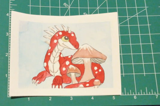 Mushroom Dragon - Postcard